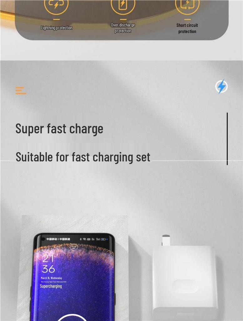 Compatible 67W Flash Charger for OPPO Reno9, 9Pro, Reno11, K10, K11
