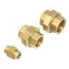 1/8" 1/4" 3/8" 1/2" 3/4" 1" BSP Female Brass Pipe Union Fitting Connector Adapter