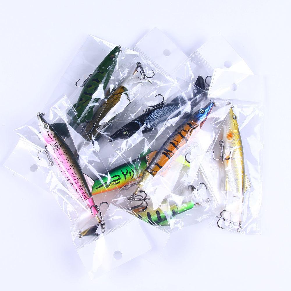 Tractor Crank Lure Set Surface Fishing Long-casting Floating ABS Live Bait Boxed Kit; Propeller-style Lure Freshwater Pike