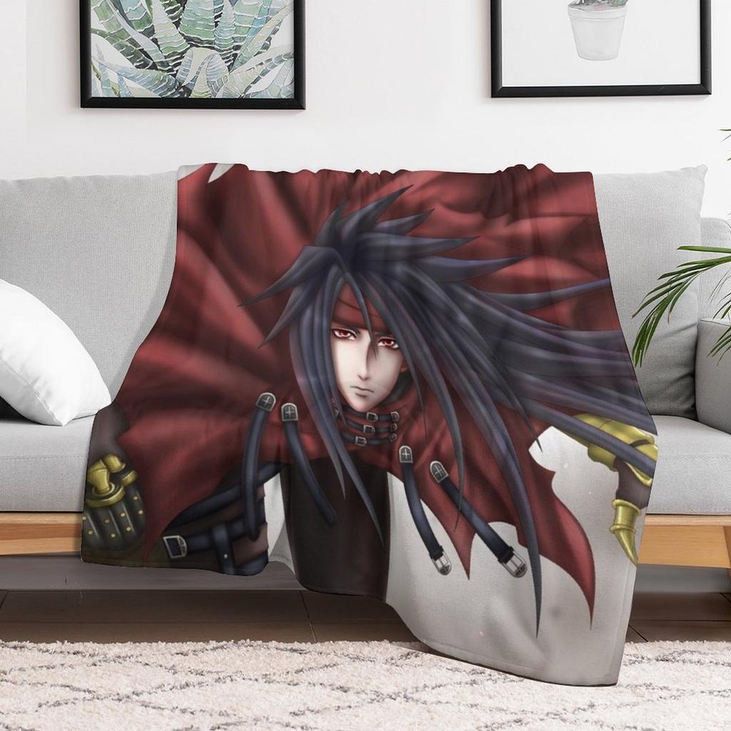 Vincent Valentine Dodge Throw Blanket Anti Shedding Soft Fuzzy Blanket for Home