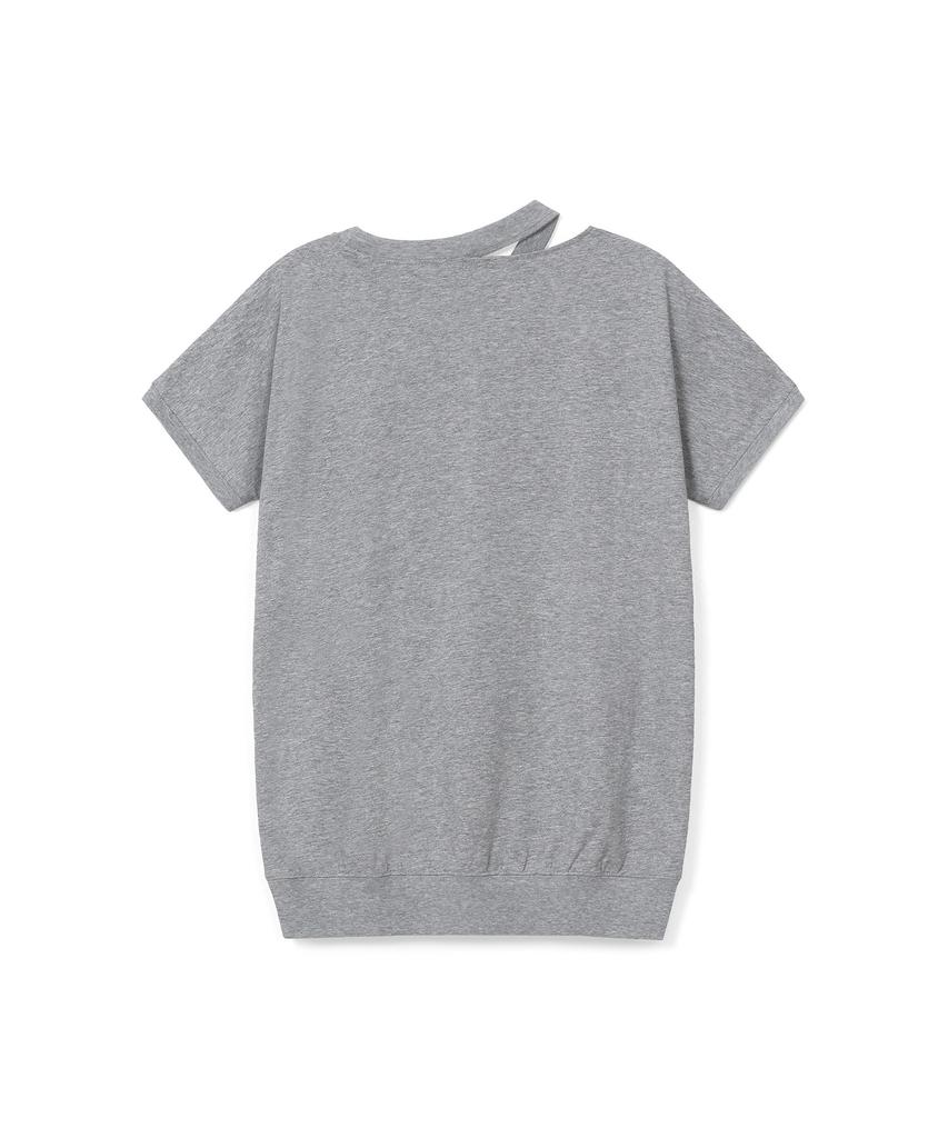 SUNBURNPROJECT Fruits Slit T-Shirt, Melange Gray