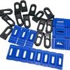 1 Set Dent Repair Puller Set - Paintless Dent Remover with Glue Pull Tabs and Blue Handles.