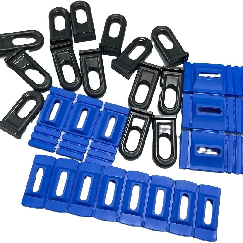 1 Set Dent Repair Puller Set - Paintless Dent Remover with Glue Pull Tabs and Blue Handles.