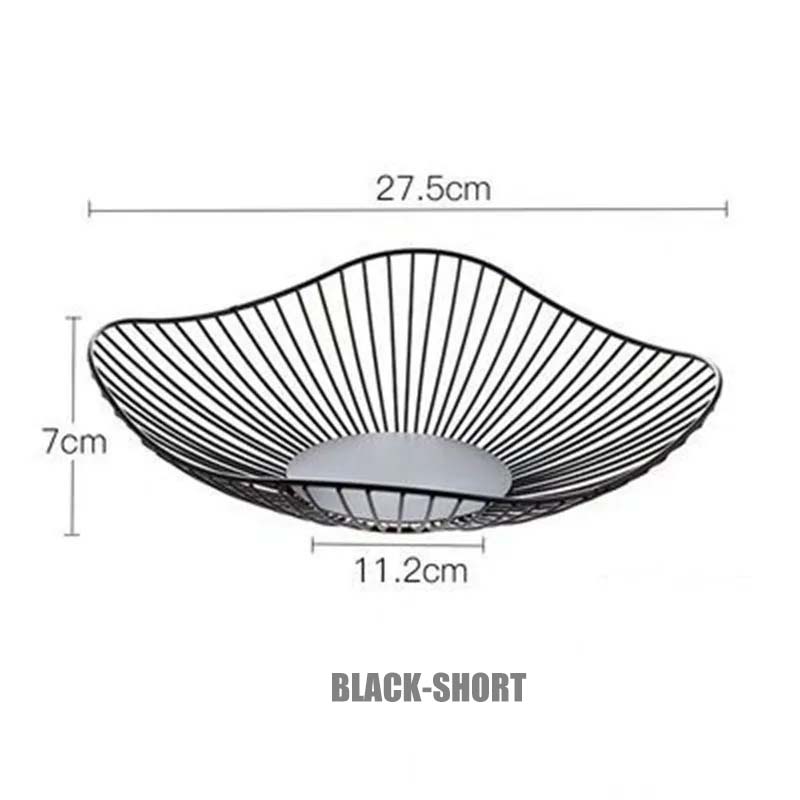 Nordic Light Luxury Iron Fruit Plate Geometric Candy Storage Bowls Creative Modern Home Living Room Snack Fruit Tray Simple Snack Finish Basket