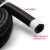 HQ Length1M 3M 5M Fuel Hose Oil Gas Line AN4 AN6 AN8 AN10 AN12 10FT Cooler Hose Line Nylon Stainless Steel Braided Pipe