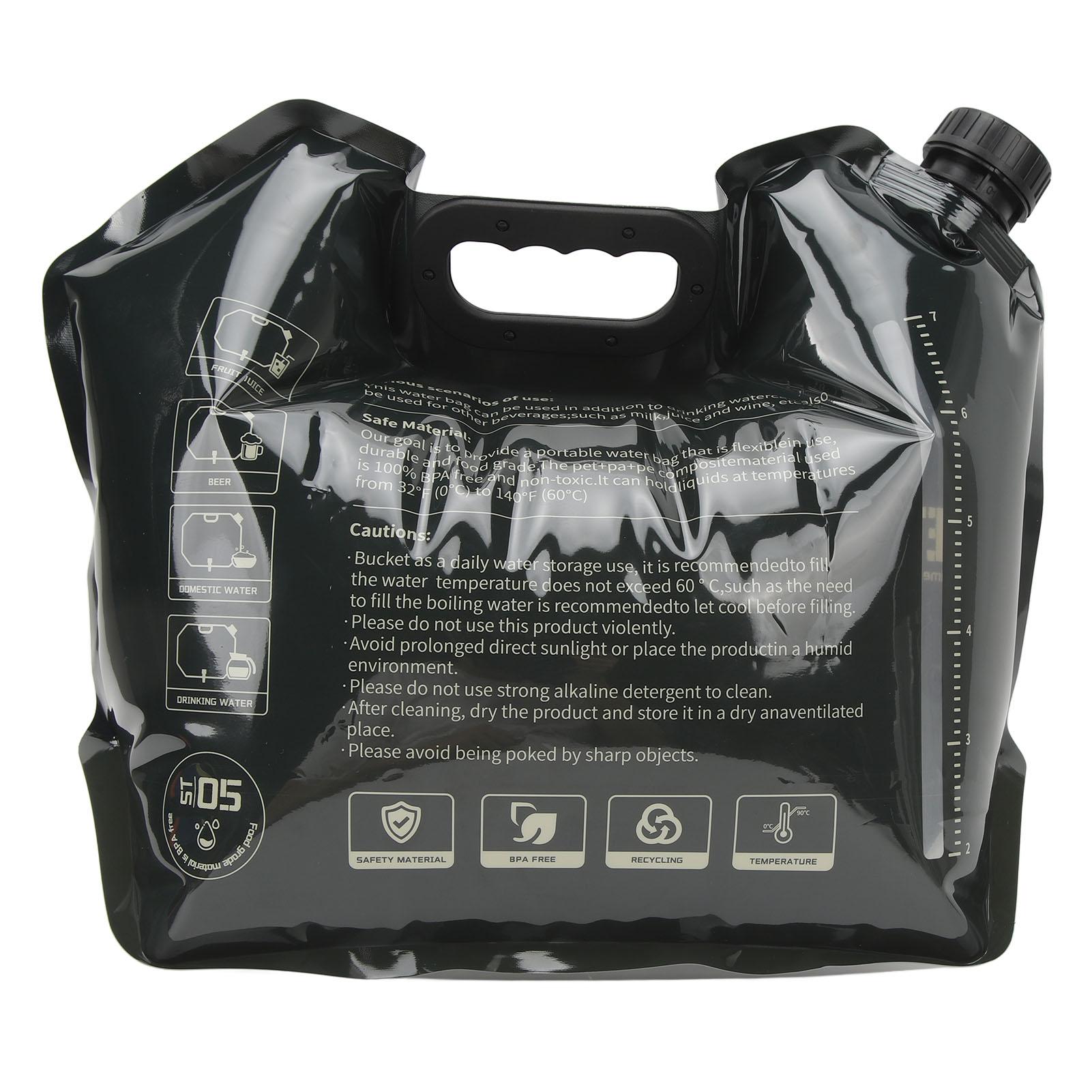 

Складная сумка для воды, большая вместимость, портативная многоразовая складная сумка для воды для путешествий