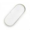 Oval Serving Platter Raised Rim Ceramic Dish White for Hosts, Home Cooks,