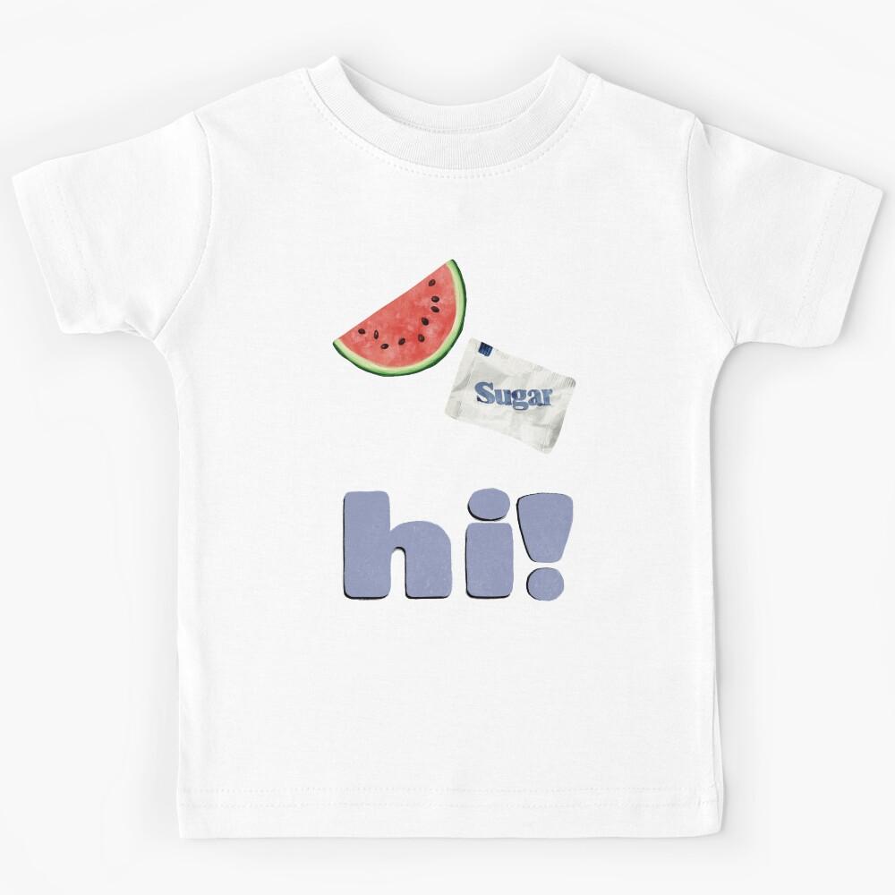 Watermelon Sugar Hi! (Peachy Pattern) Kids T-Shirt 100