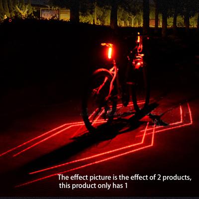 LED & čtečkové světlo na kolo s vodotěsností IPX-5, USB nabíjením, zadní obrysové světlo