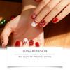 Nymixa Christmas Glitter Nail Art Stickers - DIY Soft Gel Set for Festive Nail Designs