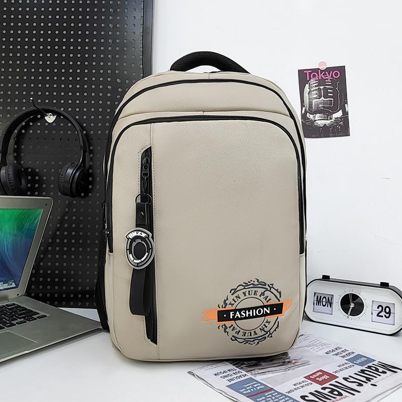 Business simple leisure computer bag large capacity three-layer storage student school bag outdoor sports travel backpack for men