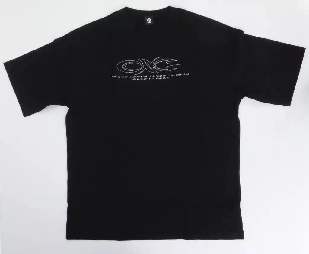 

DUSTCELL LIVE ONE Black Cotton Big Silhouette T T-Shirt XL 2025 Tour Tee S