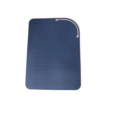 Tapis de lissage et de bouclage en silicone résistant à la chaleur, antidérapant et isolant, idéal pour les voyages