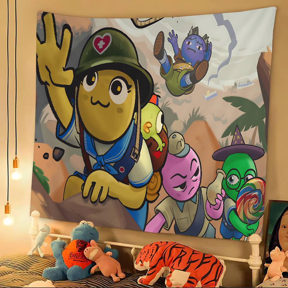 Popular Game Peak Microfiber Printed Large Wall Tapestry Art Science Fiction Room Home Decor Decor Blanket