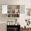 Bathroom Cabinet, Wall Mounted Storage Cabinet with Adjustable Shelves, 60 x 20 x 60 cm, White