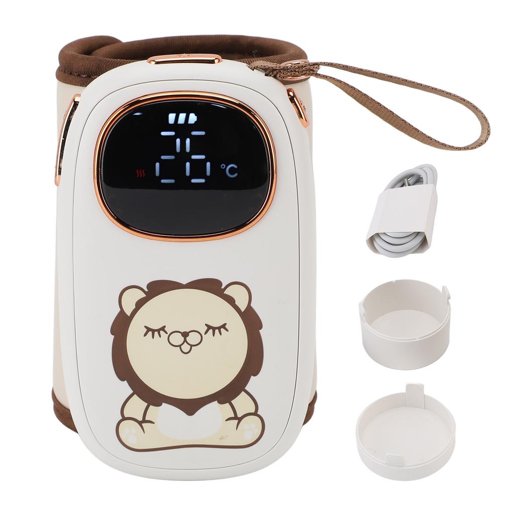 Baby Bottle Warmer Constant Temperature Portable Milk Bottle Heating Sleeve for Travel USB Charging