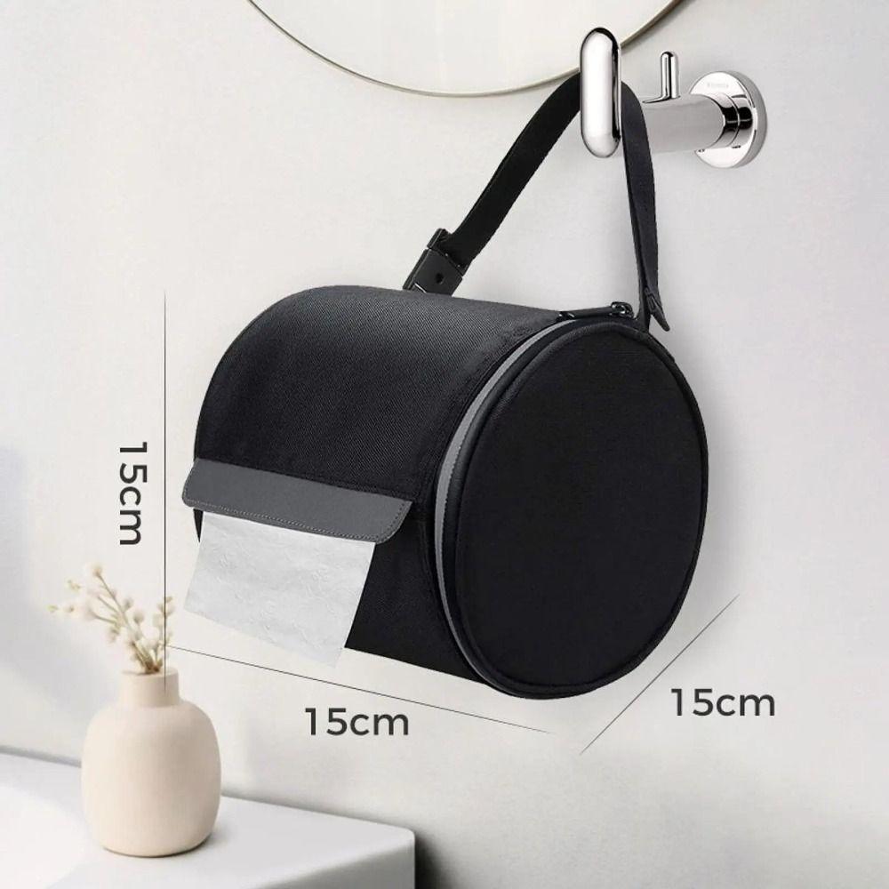 Smooth Zipper Toilet Paper Cover Waterproof Toilet Paper Bag Toilet Paper Roll Holder  Outdoor
