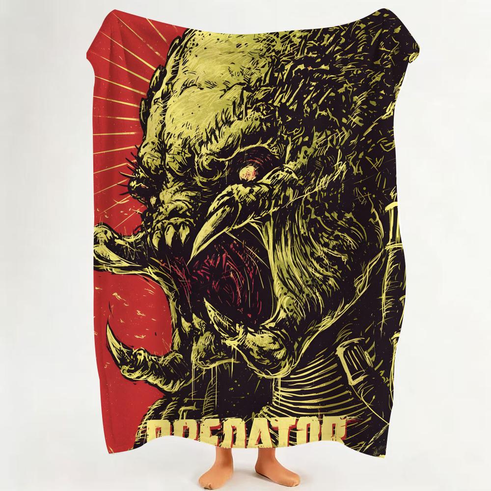 Movie P Predator Throw Flannel Throw Blanket Suitable for Sofa,Living Room,Bedroom