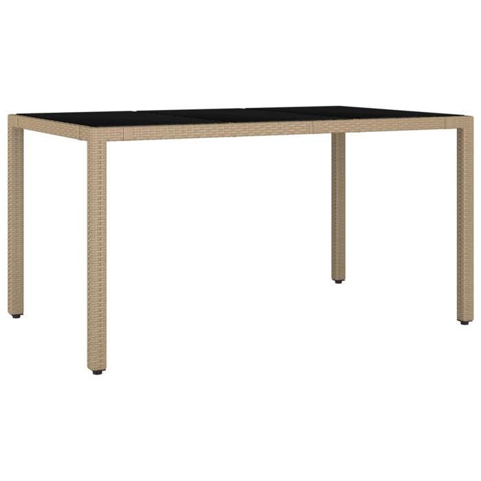 VidaXL Ensemble à Manger de Jardin avec Coussins 5pcs, Table de Terrasse, Meubles de Patio, Mobilier d'Extérieur, Beige 3277571
