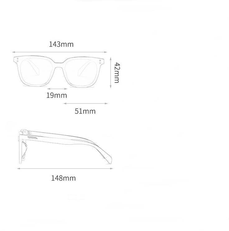 Outdoor Sunshade Anti-Glare Square Nearsighted Sunglasses With Diopters Uv400 Shortsighted Prescription Eyewear -0.5 -0.75 To -6