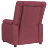 Electric Massage Chair Burgundy Fabric