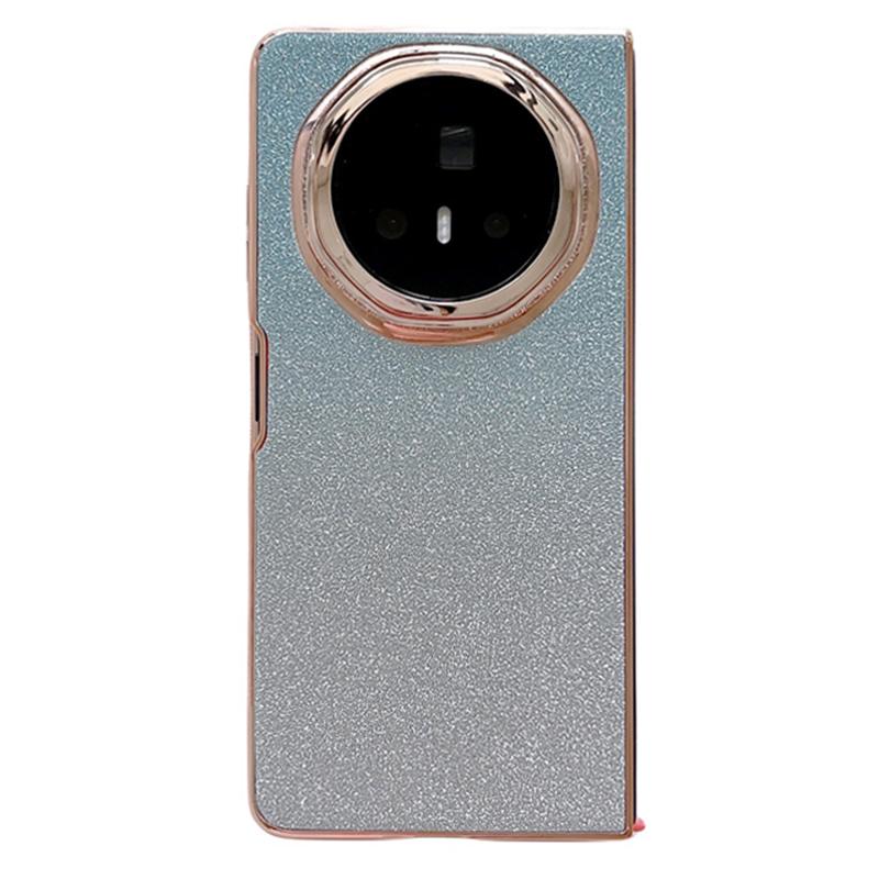 

For Honor Magic V3 5G Case Sparkling Glitter Hard PC Phone Cover Gradient Blue