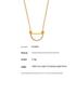 French Retro Geometric White Mother-of-Pearl Pendant Clavicle Chain Earrings In Titanium Steel and 18K Gold for Women