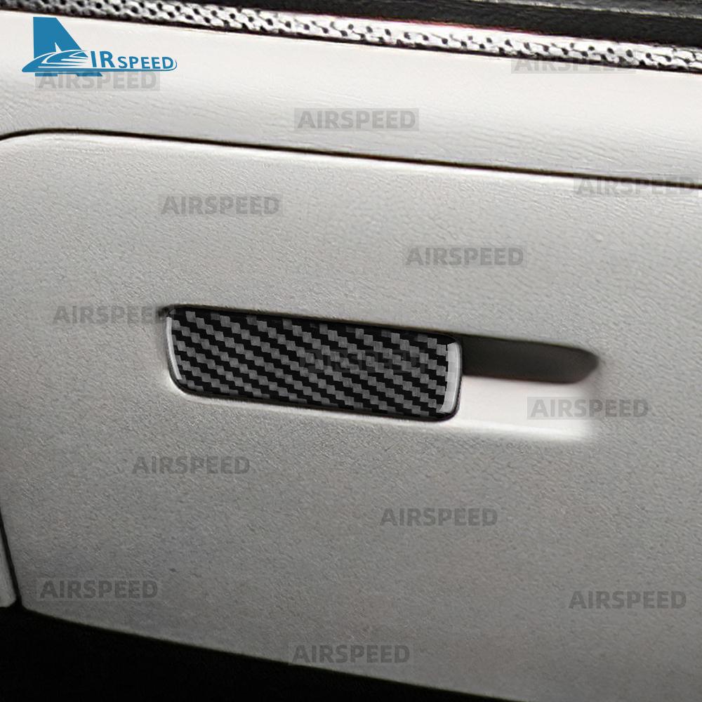 Real Soft Carbon Fiber Sticker For Kia Sportage NQ5 2022 2023 2024 2025 LHD RHD Car Passenger Storage Box Switch Interior Trim