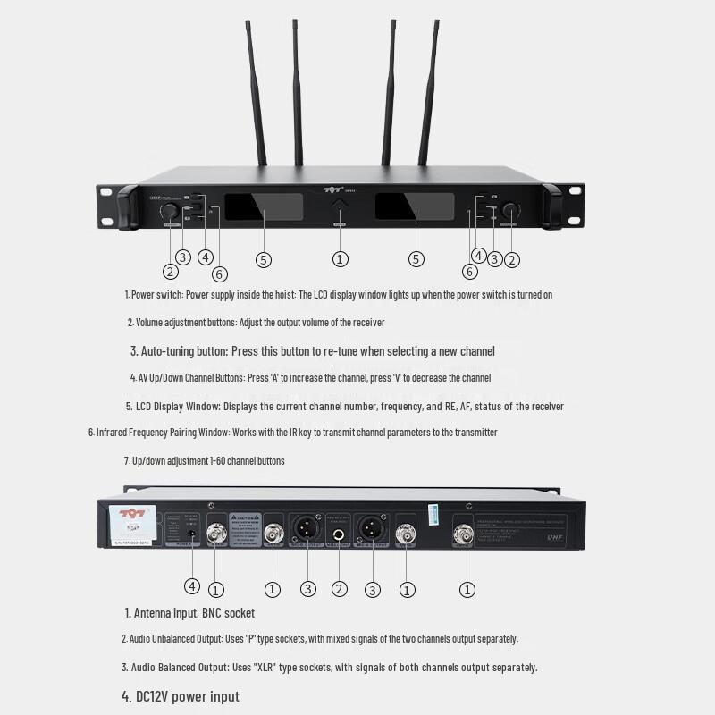797audio Dual Wireless Conference Microphone System (CN version)