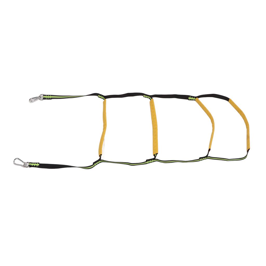 Boat Rope Ladder 4 Steps Foldable Portable Rope Boarding Ladder for Inflatable Boat Kayak Motorboat