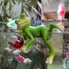 Contemporary Resin Small Frog Planter, Creative Handmade, for Outdoor, Balcony, Garden Decoration, Various Room Types