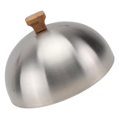 Stainless Steel Food Protector Round Cover Insect-Proof Anti- -Keeping Kitchen Supply Wood Fruit Bowl