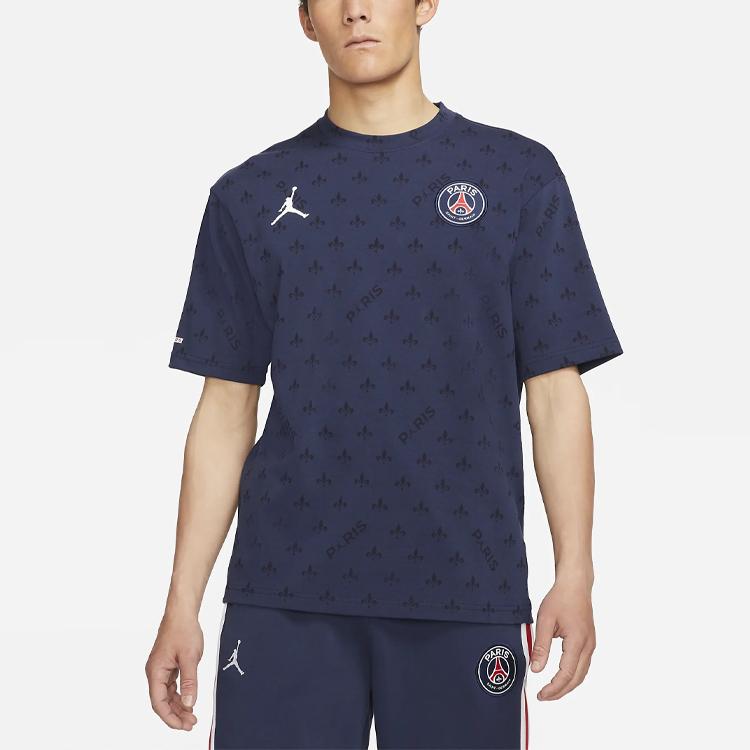 Men's T-Shirt Jordan T Shirt Paris Saint Germain Men's Navy Blue