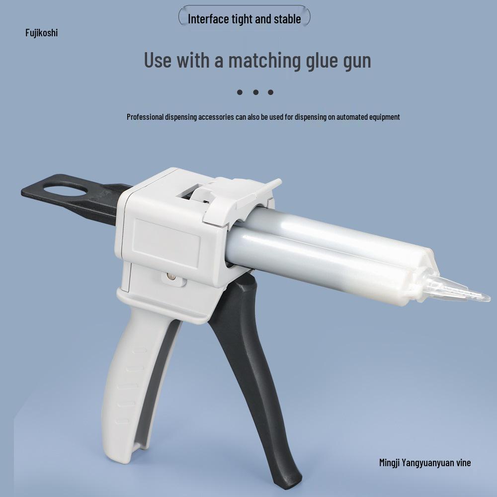 

50ml AB Glue Cartridge with 1:1, 2:1, 10:1 Mixing Ratios - Syringe Plunger Piston 1:1 Mixing Cartridge