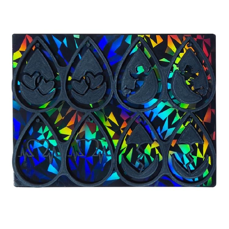 Earrings Mould Versatile Silicone Mold Festive Ear Accessory Mold Jewellery Mold 1