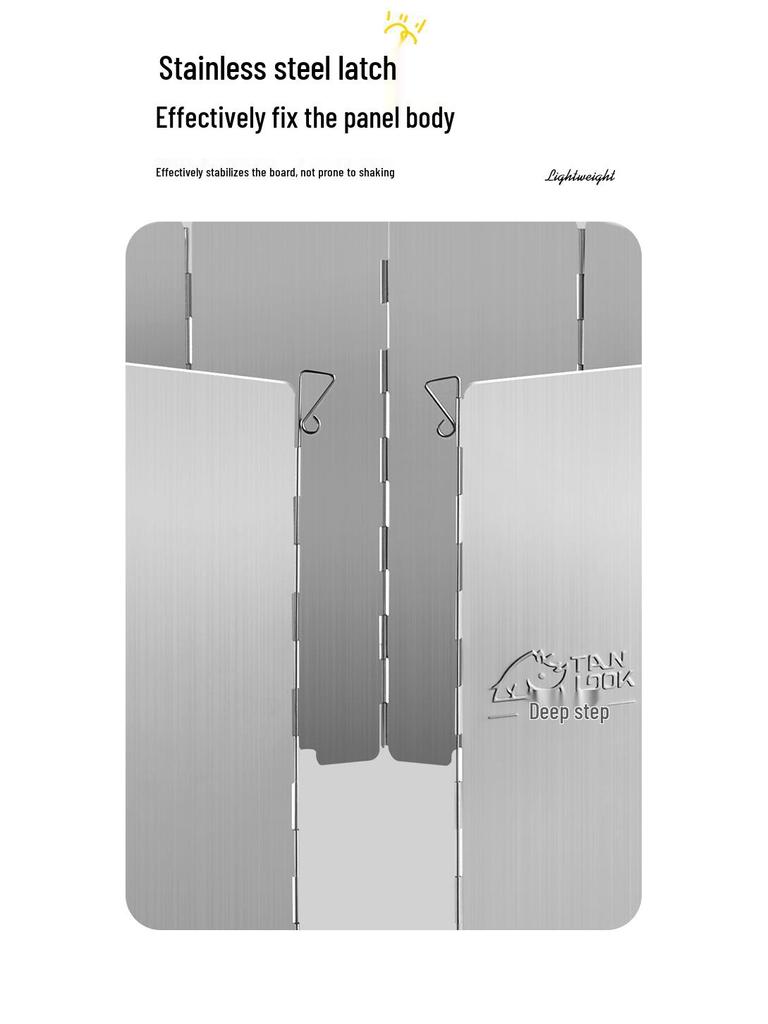 Camping Stove Windshield: Outdoor Windproof Magnetic Screen