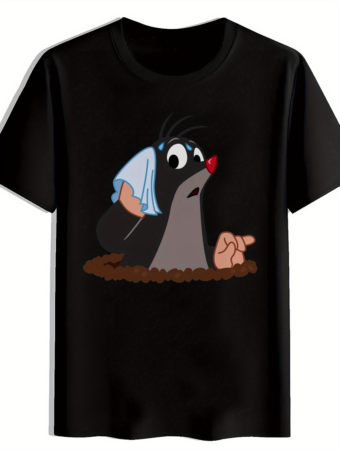 T-shirt A Short-sleeve Featuring a Print of Elements from the Film Adaptation of The Tale of the Mole XXL