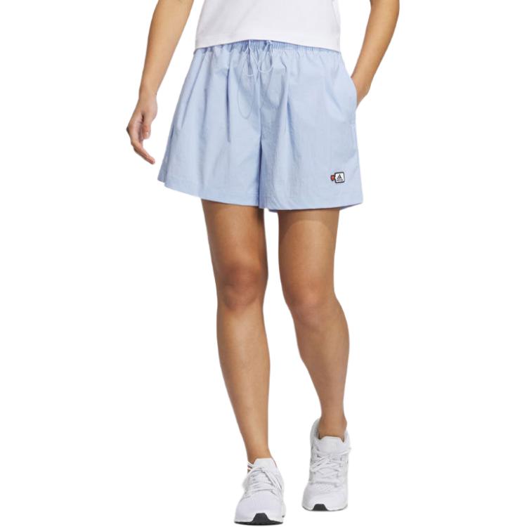 Adidas X SEEBIN Collaboration SS23 Casual Shorts Women's Light Pink Blue Moderate HY2854