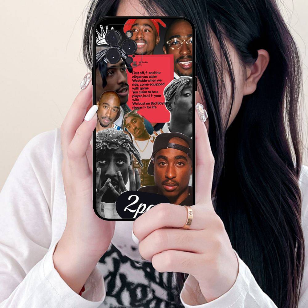 American Rapper T-Tupac S-Shakur Phone Case For Iphone 17 Air 16 15 14 13 12 11 Pro Max 16 15 14 Plus TPU Soft Case