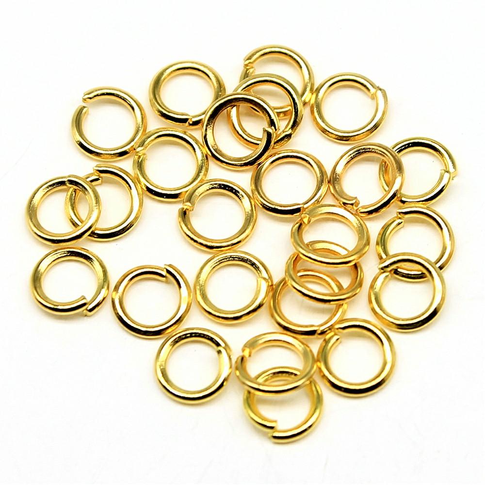 400pcs 5 Colors 3~10mm Metal DIY Jewelry Findings Open Single Loops Jump Rings & Split Ring For Jewelry Making