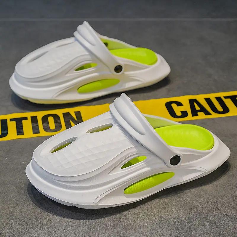 

Платформа Полуслайды Мюли Дыра Пляж Мужские Тапочки Ева Мужская Обувь Высокое Качество Взрослые Дешевая Обувь Ликвидация Веселая Элегантная 45