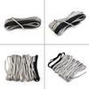 Synthetic Winch Rope Line Cable Tow Cord With Sheath Gray Light Weight