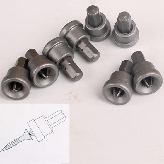 Drywall Bit Holder 1//4/" Hex Drive//PH2 Bits Drill Plaster Board Adjustable Depth