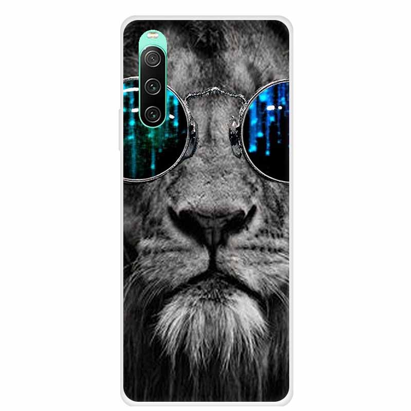 For Sony xperia 10 IV Case 1 IV 10 iV Clear Fashion Soft TPU Silicone Back Case For Sony Xperia 10 1 5 III Cover Funda Shell Cat