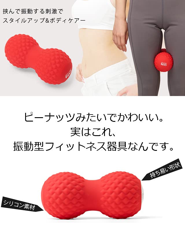 Tokyu Sports Oasis Shape Twin Ball Vibration Fitness Machine STB-100 (5 Vibration Levels)