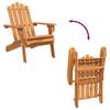 Vidaxl Solid Acacia Wood Adirondack Garden Chair