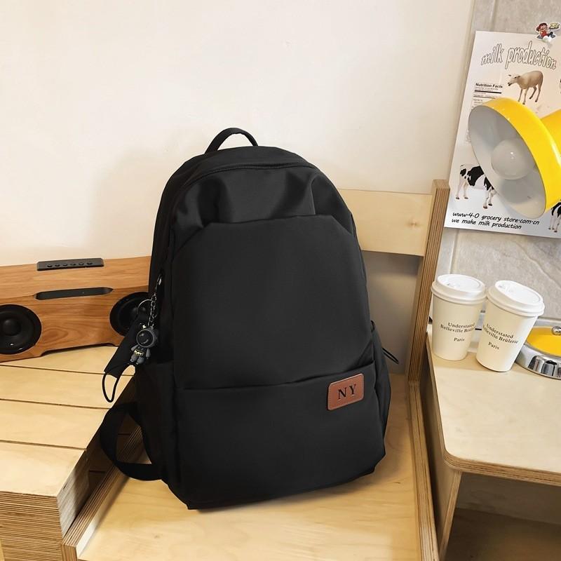 Stylish Korean Large Capacity Waterproof Backpack Unisex Fashionable Travel Bag чёрный