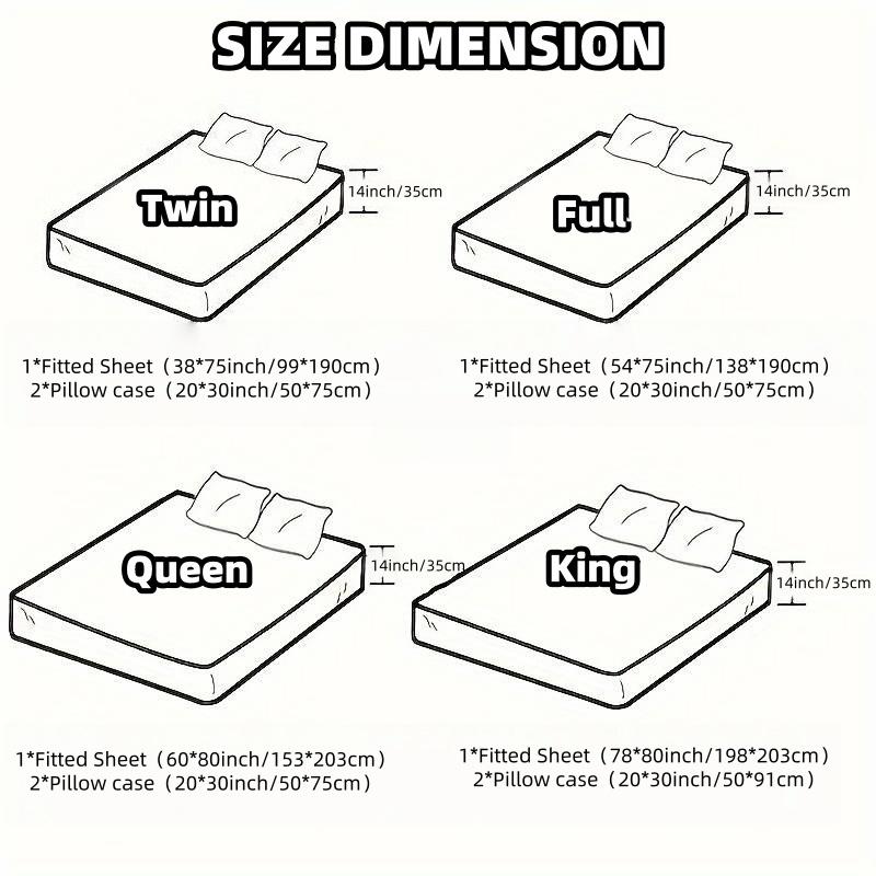 3pcs Fitted Sheet Set,Romantic Valentine'S Day Peach Heart Print Bedding, Love Printed Fashion Classic Soft And Comfortable