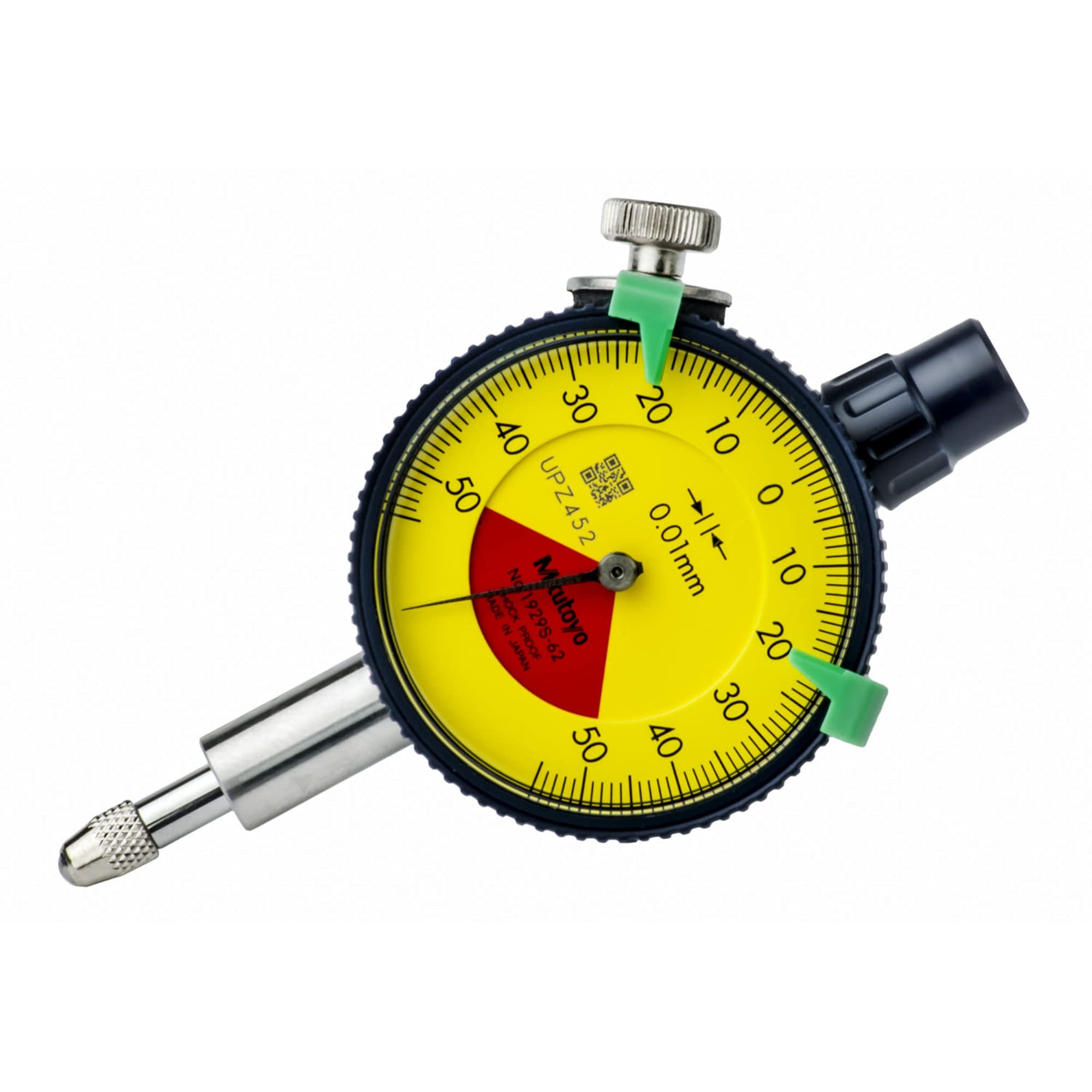 

Mitutoyo Small Dial Outer Less Than One Turn Gauge, Diameter 40mm, Type, 1929SB-62