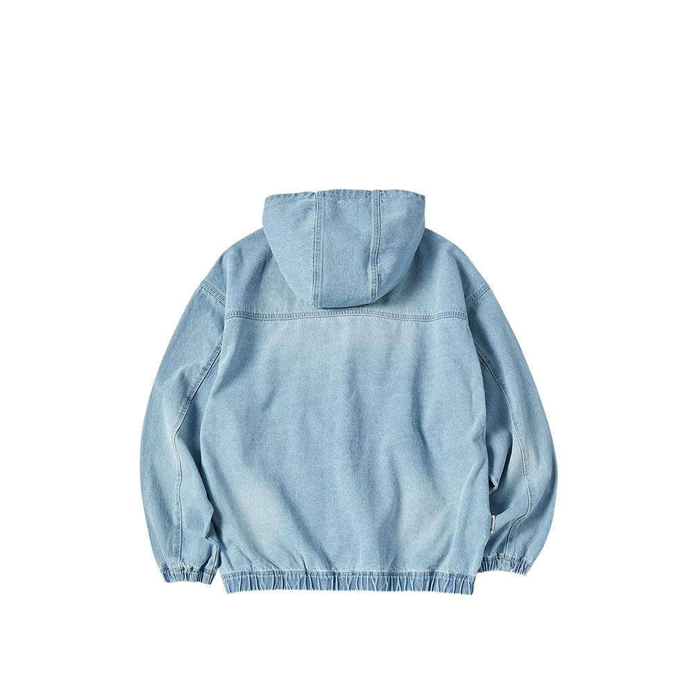 Outdoor Products Washed Denim Hooded Jumper (Light Blue)